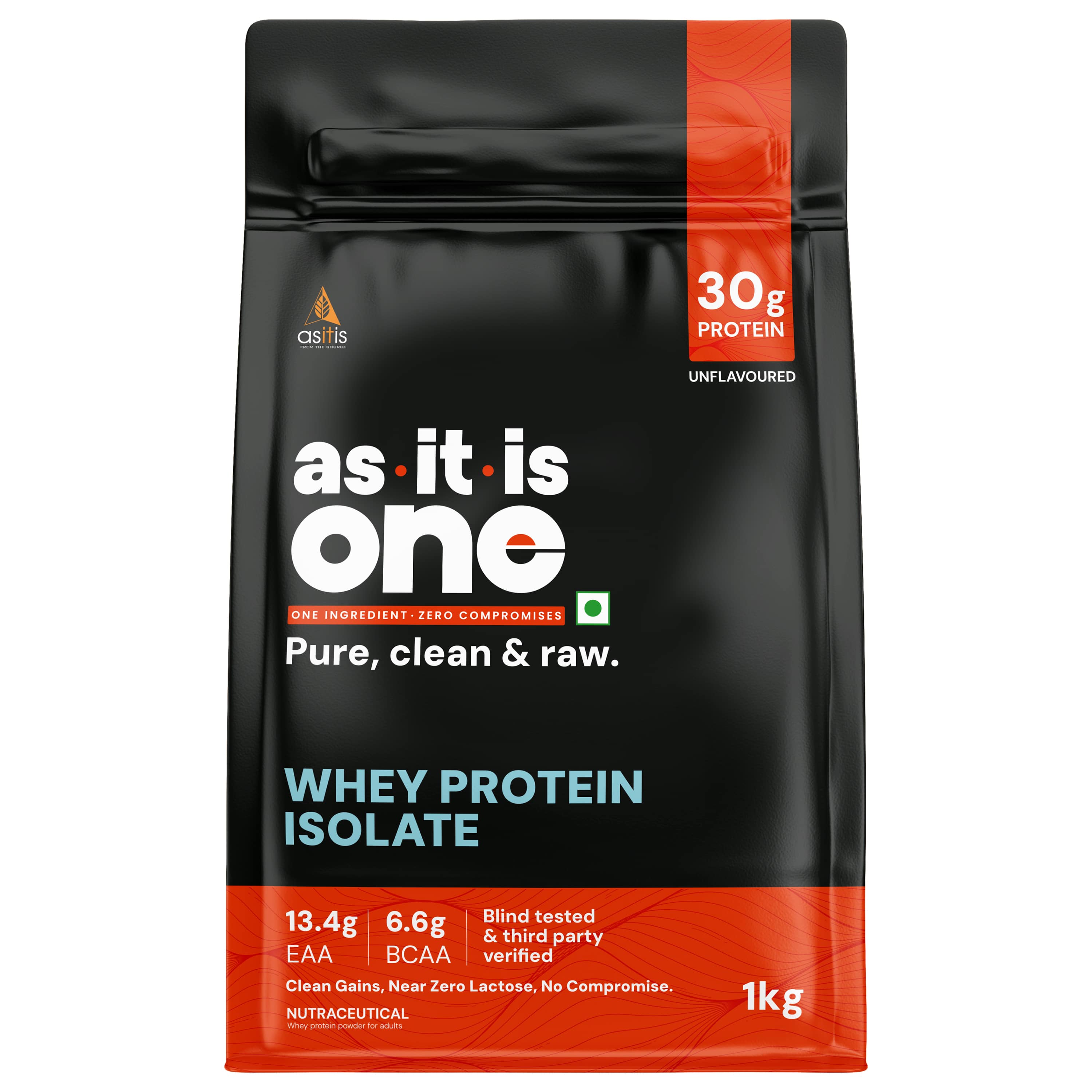 AS-IT-IS ONE Whey Protein Isolate | 1 kg | Unflavoured