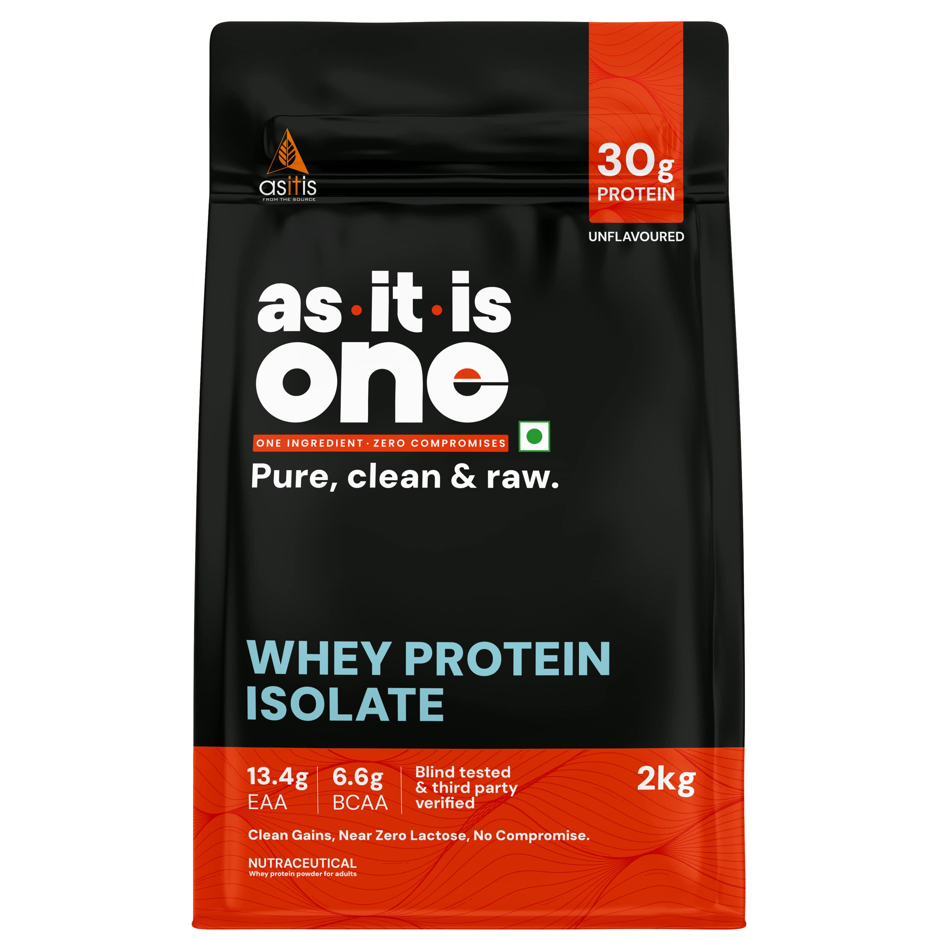 AS-IT-IS ONE Whey Protein Isolate | 2 kg | Unflavoured