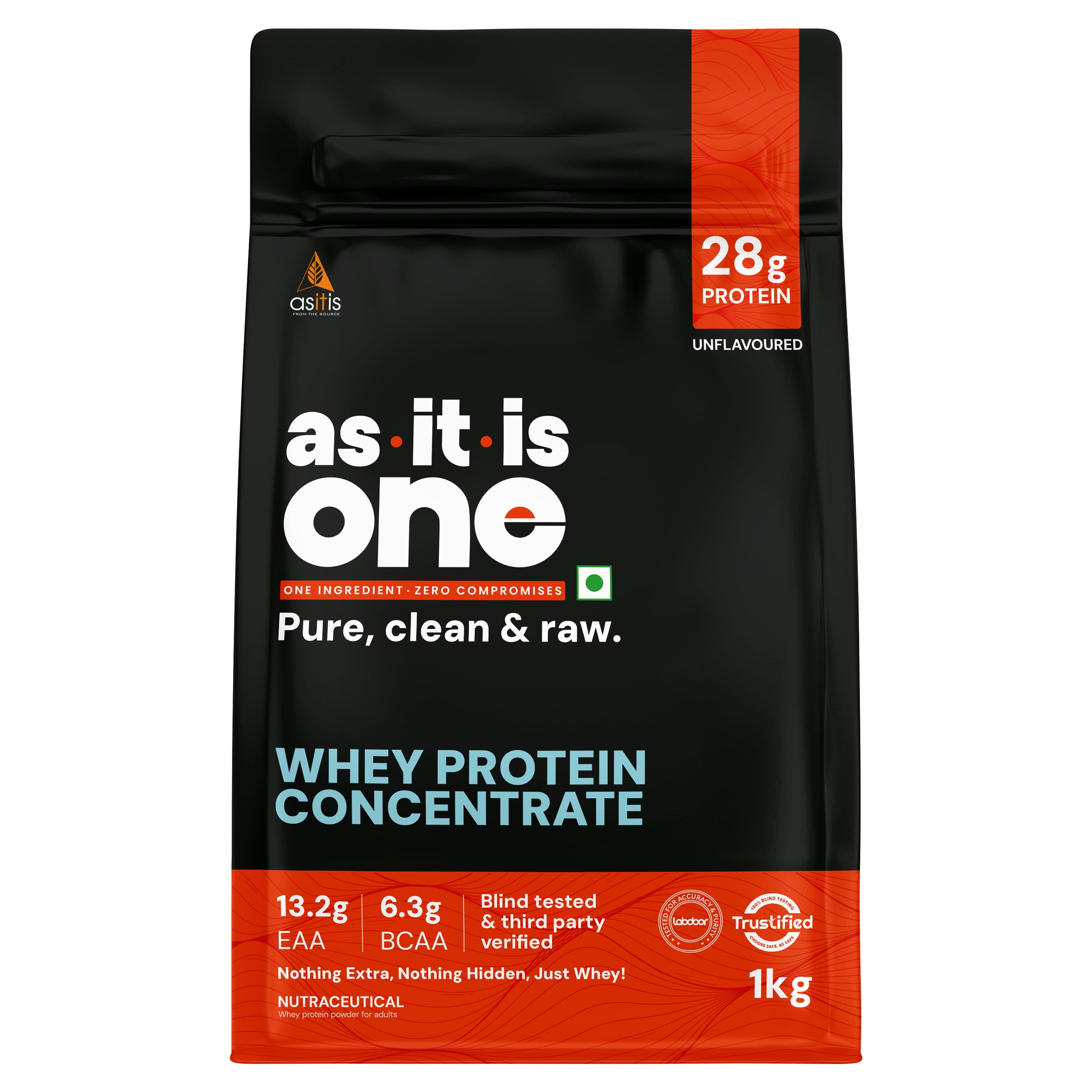 AS-IT-IS ONE Whey Protein Concentrate | 1 kg | Unflavoured
