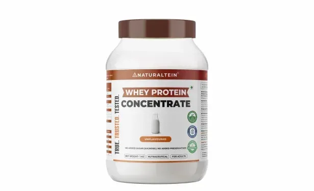 Naturaltein Natural Whey Protein Concentrate | 1 kg | Unflavoured