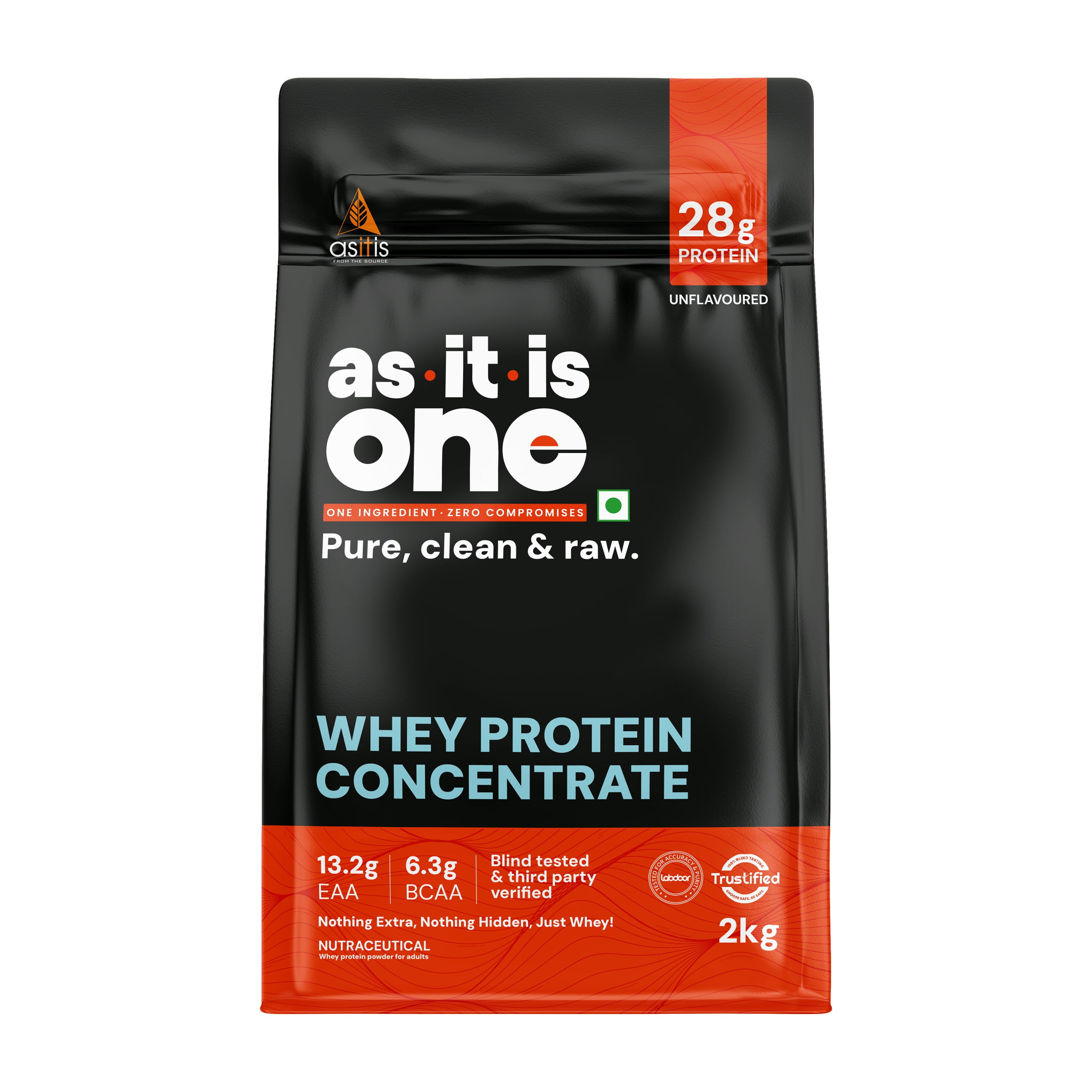 AS-IT-IS ONE Whey Protein Concentrate | 2 kg | Unflavoured