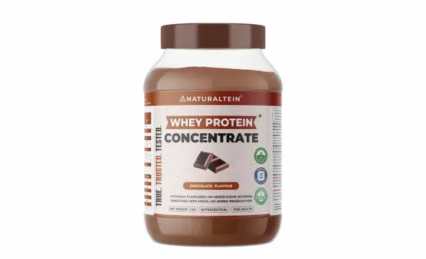 Naturaltein Natural Whey Protein Concentrate | 1 kg | Chocolate